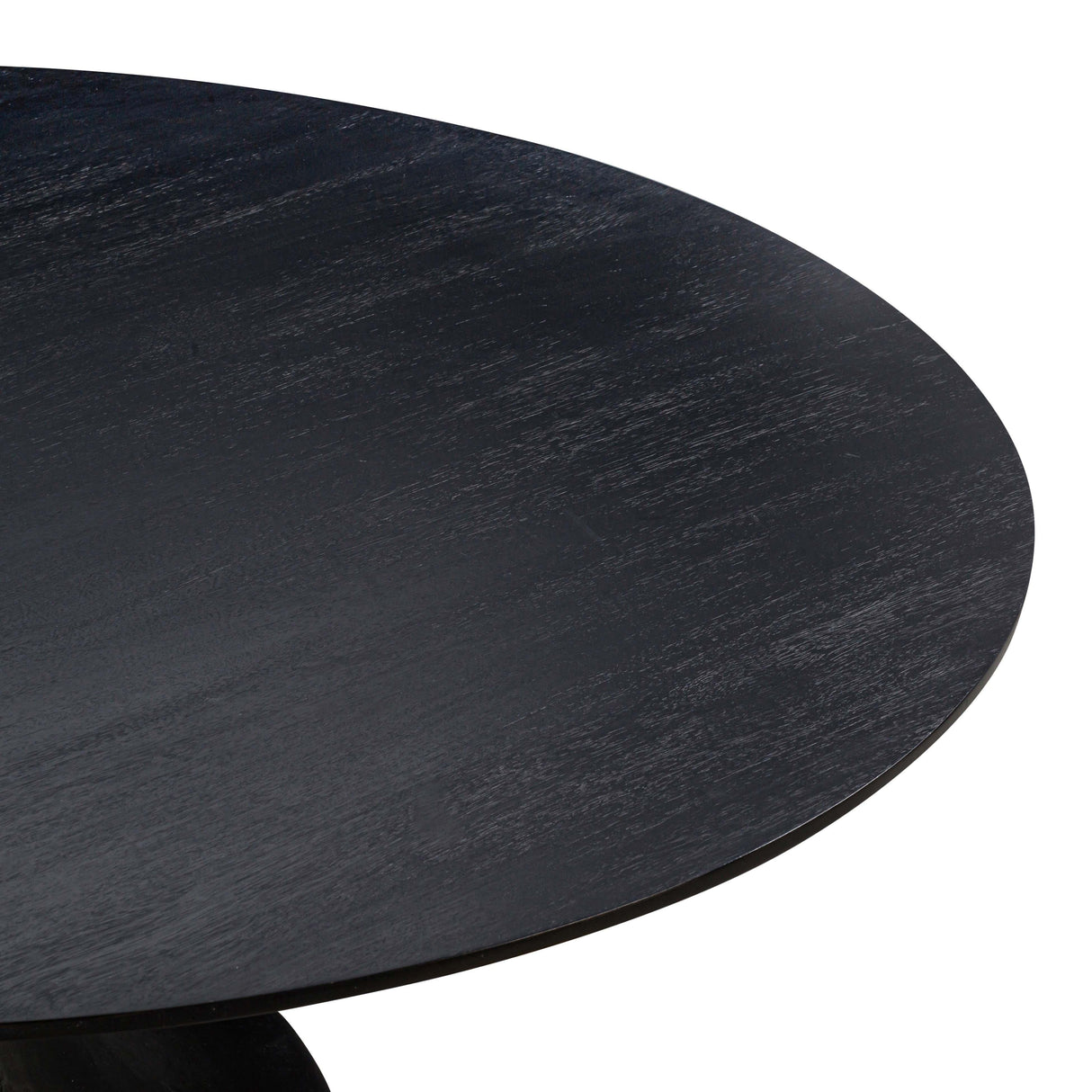 TOV Gevra Black Acacia & Faux Plaster Dining Table