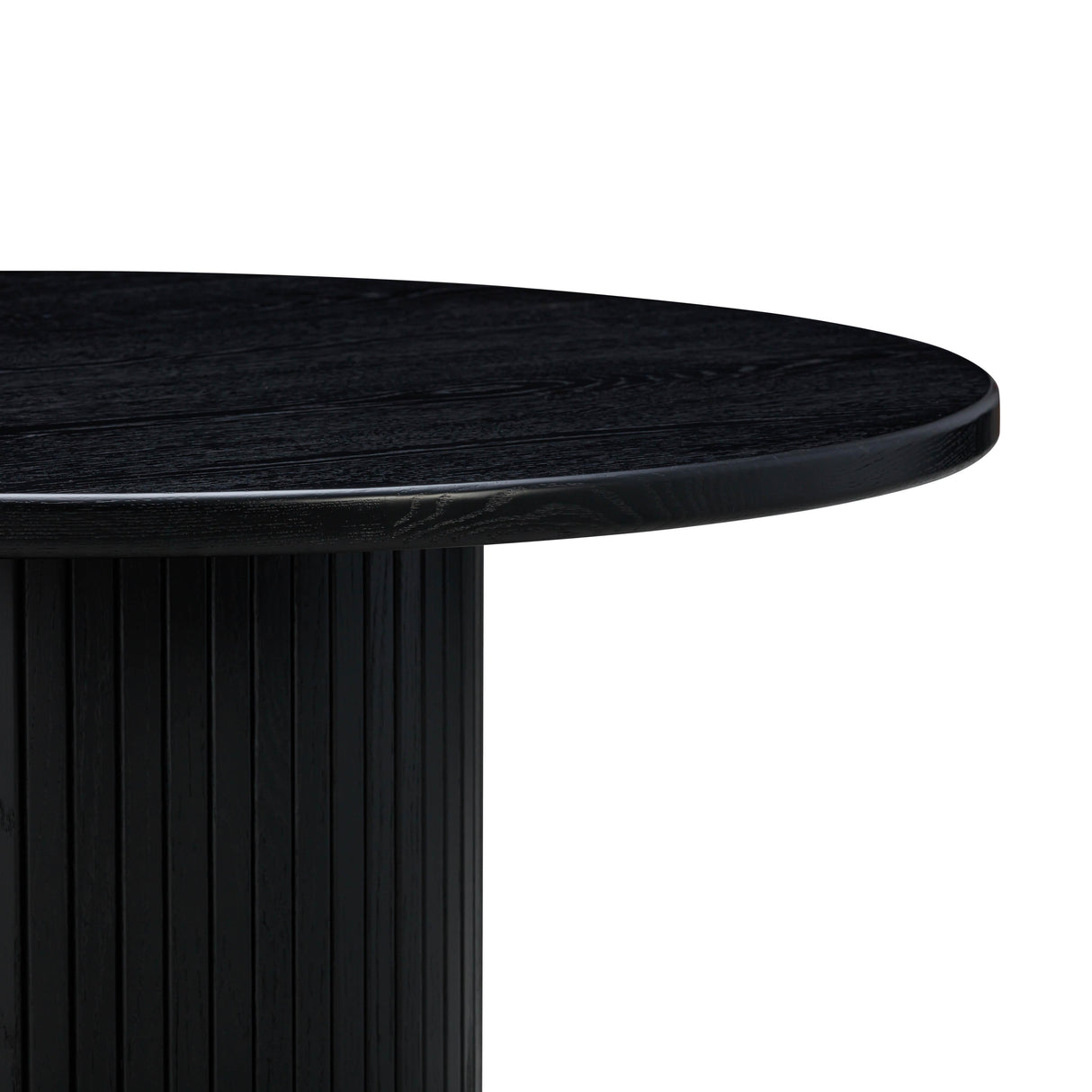 TOV Chelsea Black Oak Round Dining Table