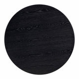 TOV Chelsea Black Oak Round Dining Table