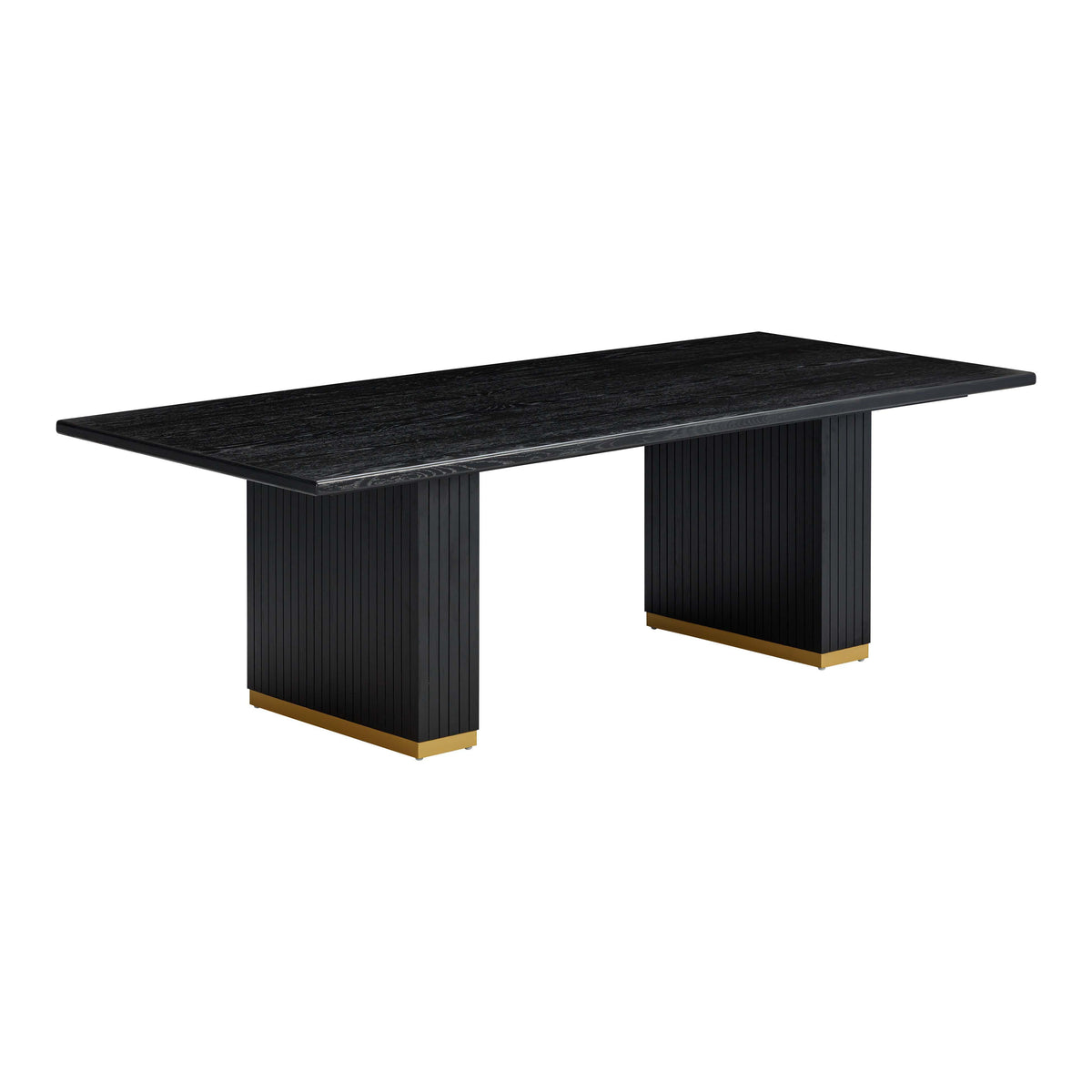 TOV Chelsea Black Oak Rectangular Dining Table