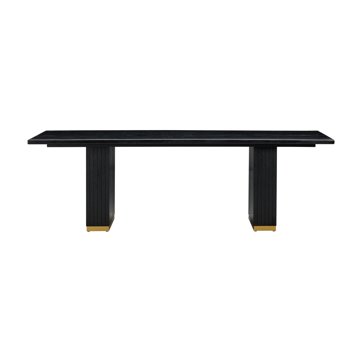 TOV Chelsea Black Oak Rectangular Dining Table