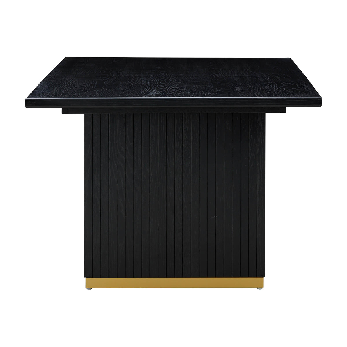 TOV Chelsea Black Oak Rectangular Dining Table