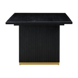 TOV Chelsea Black Oak Rectangular Dining Table