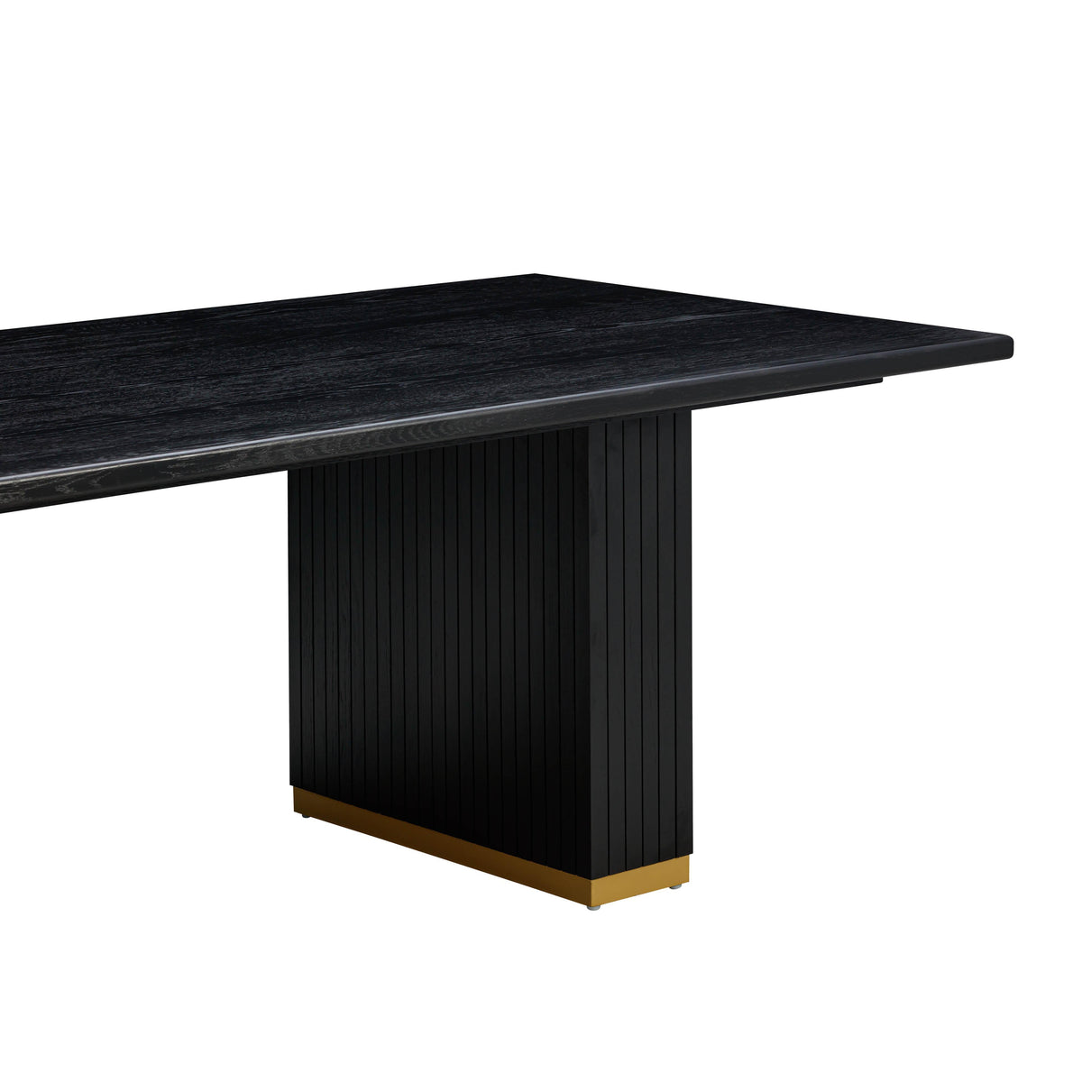 TOV Chelsea Black Oak Rectangular Dining Table