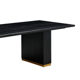 TOV Chelsea Black Oak Rectangular Dining Table