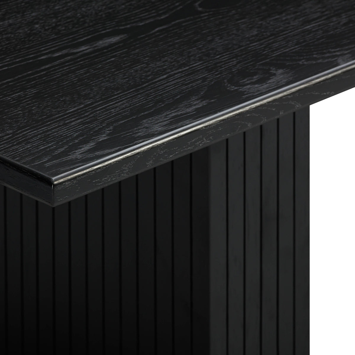 TOV Chelsea Black Oak Rectangular Dining Table