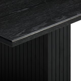 TOV Chelsea Black Oak Rectangular Dining Table