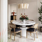 TOV Cosette Black Performance Linen Dining Chair