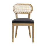 TOV Cosette Black Performance Linen Dining Chair