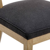 TOV Cosette Black Performance Linen Dining Chair