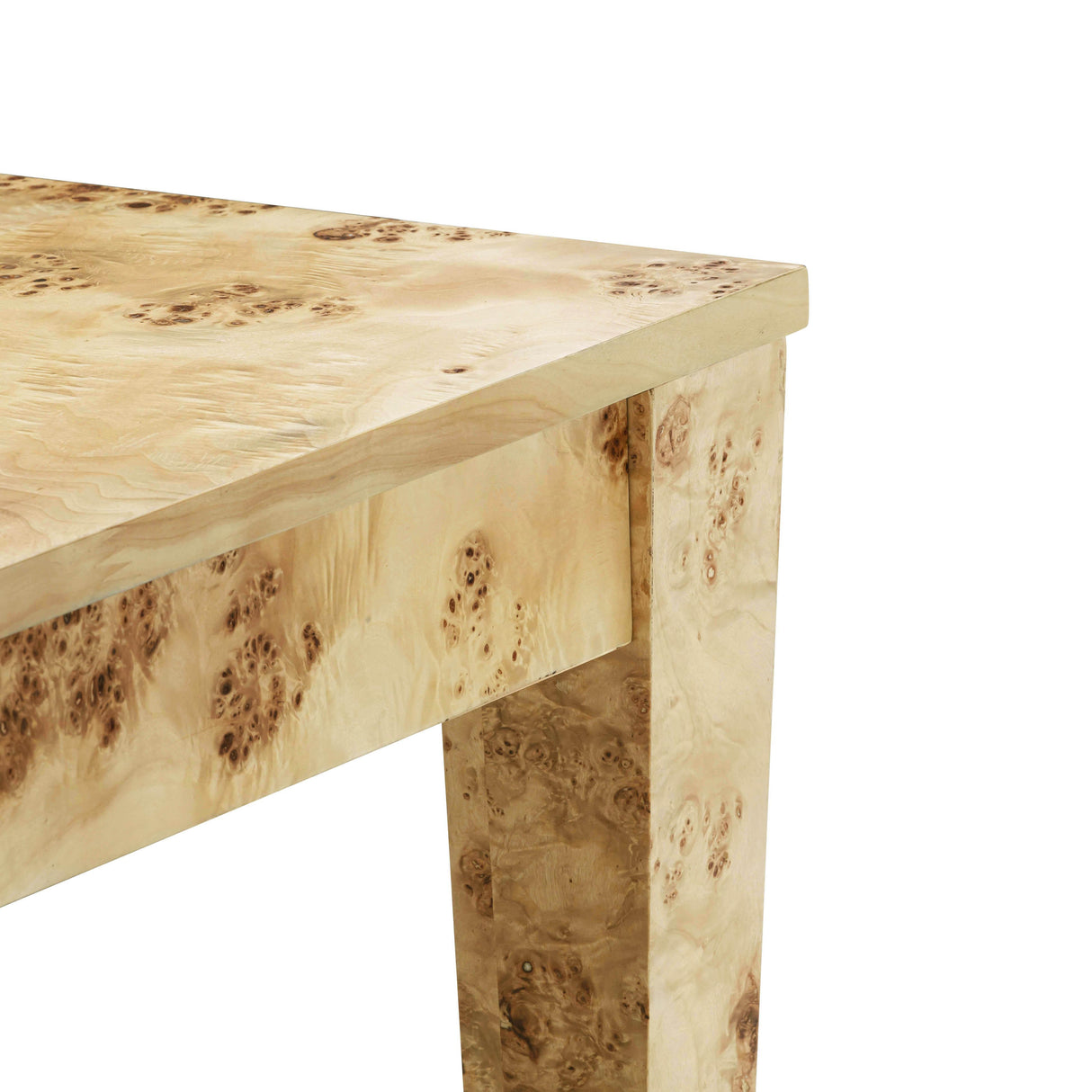 TOV Brandyss Natural Burl Rectangular Dining Table