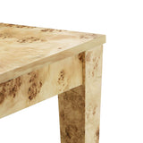 TOV Brandyss Natural Burl Rectangular Dining Table