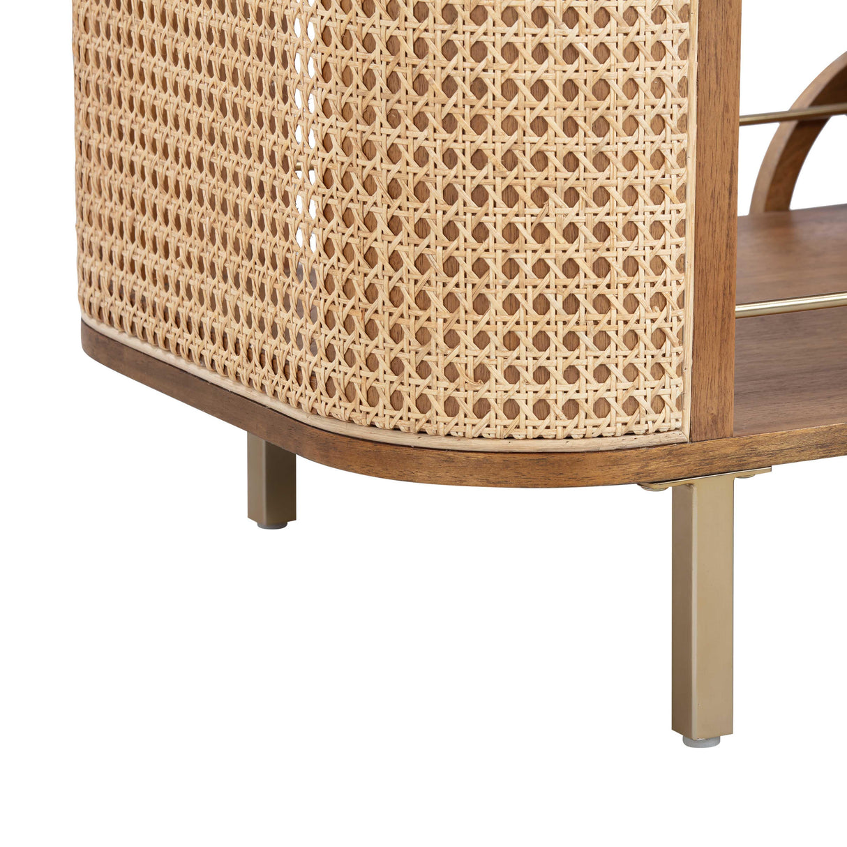TOV Yuma Natural Rattan Bar Cart