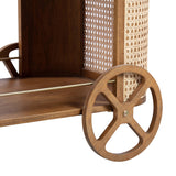 TOV Yuma Natural Rattan Bar Cart