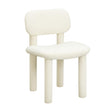 TOV Elise Ivory White Performance Velvet Dining Chair
