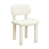 TOV Elise Ivory White Performance Velvet Dining Chair