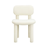 TOV Elise Ivory White Performance Velvet Dining Chair