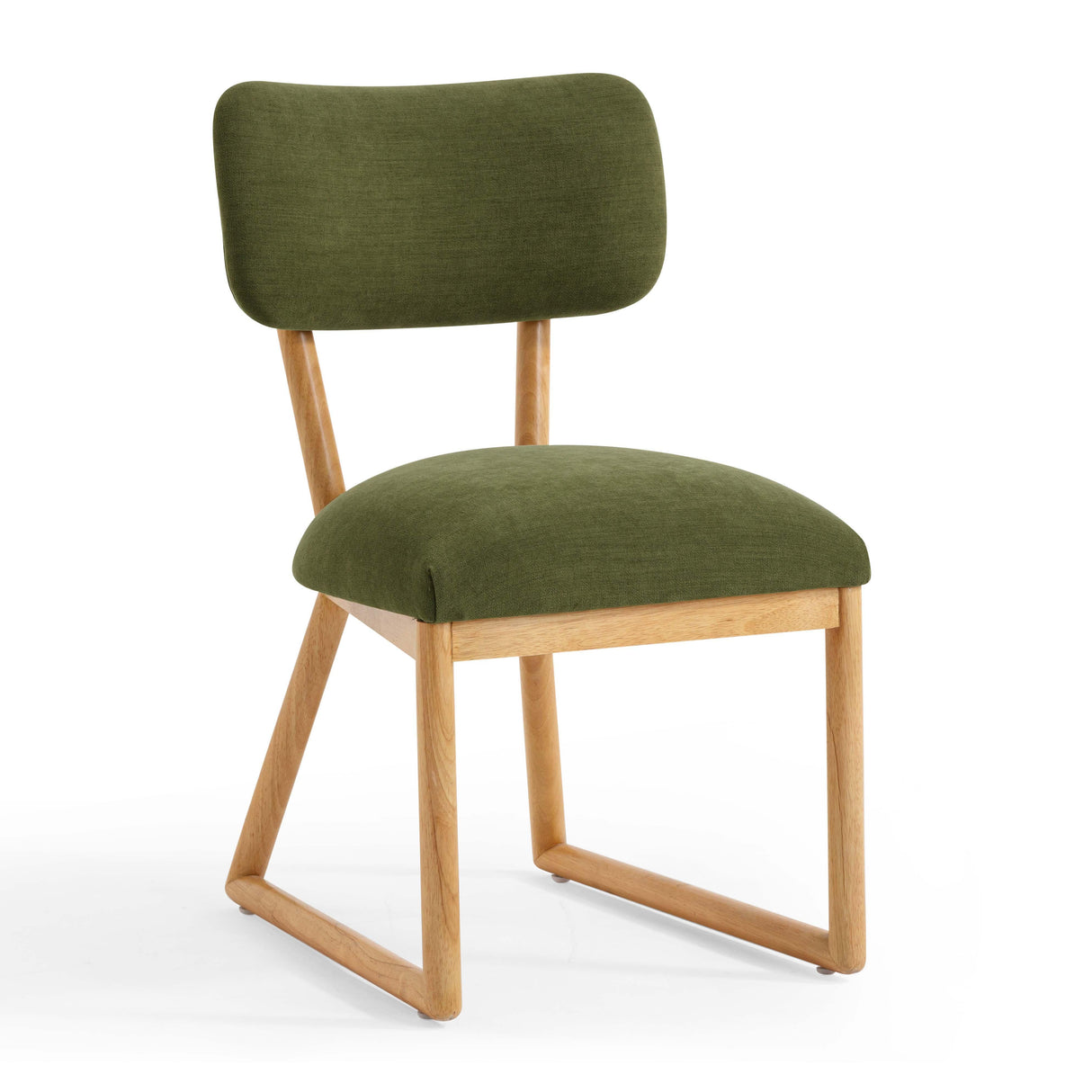 TOV Bobbie Green Performance Upcycled Fabric Dining Chair