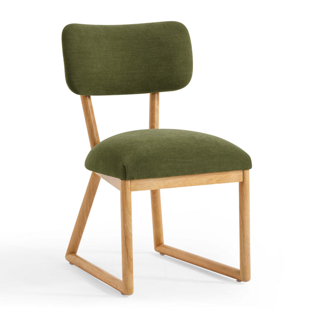 TOV Bobbie Green Performance Upcycled Fabric Dining Chair