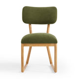 TOV Bobbie Green Performance Upcycled Fabric Dining Chair