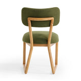 TOV Bobbie Green Performance Upcycled Fabric Dining Chair