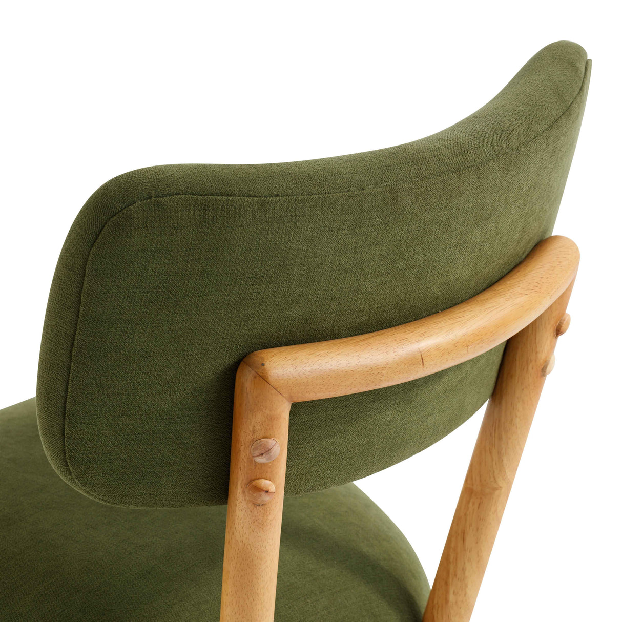 TOV Bobbie Green Performance Upcycled Fabric Dining Chair