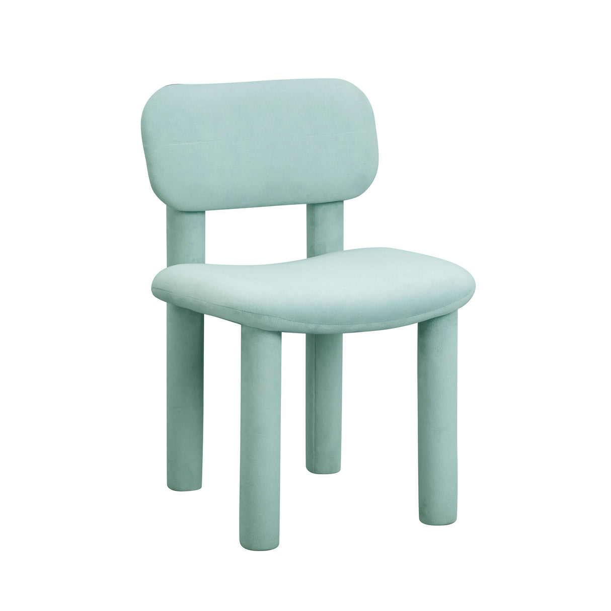 TOV Elise Pale Blue Performance Velvet Dining Chair