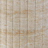 TOV Blossom Washed Travertine Finish Indoor / Outdoor 54" Round Dining Table