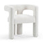 TOV Sloane Bone White Recycled Fabric Chair