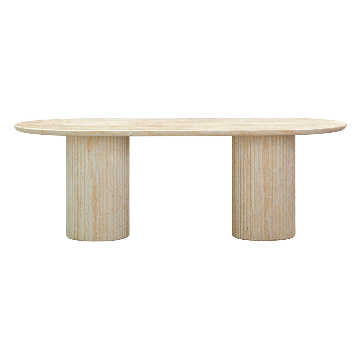 TOV Brut Travertine Pattern Indoor/Outdoor Dining Table