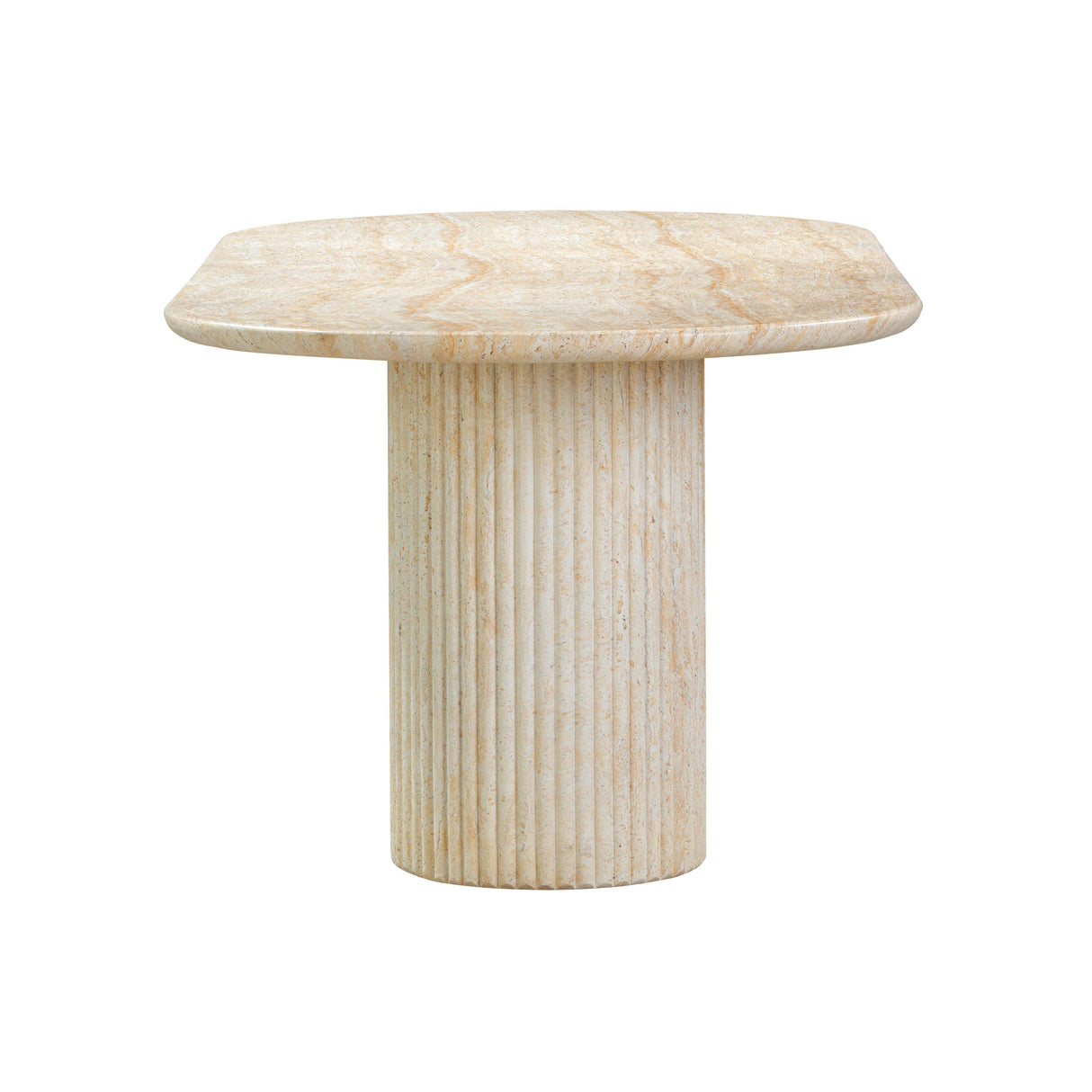TOV Brut Travertine Pattern Indoor/Outdoor Dining Table