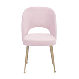 TOV Swell Blush Velvet Chair