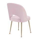TOV Swell Blush Velvet Chair
