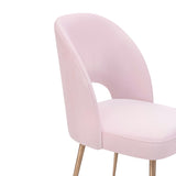TOV Swell Blush Velvet Chair