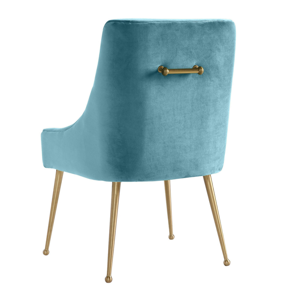 TOV Beatrix Sea Blue Velvet Side Chair