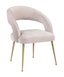 TOV Rocco Blush Velvet Dining Chair