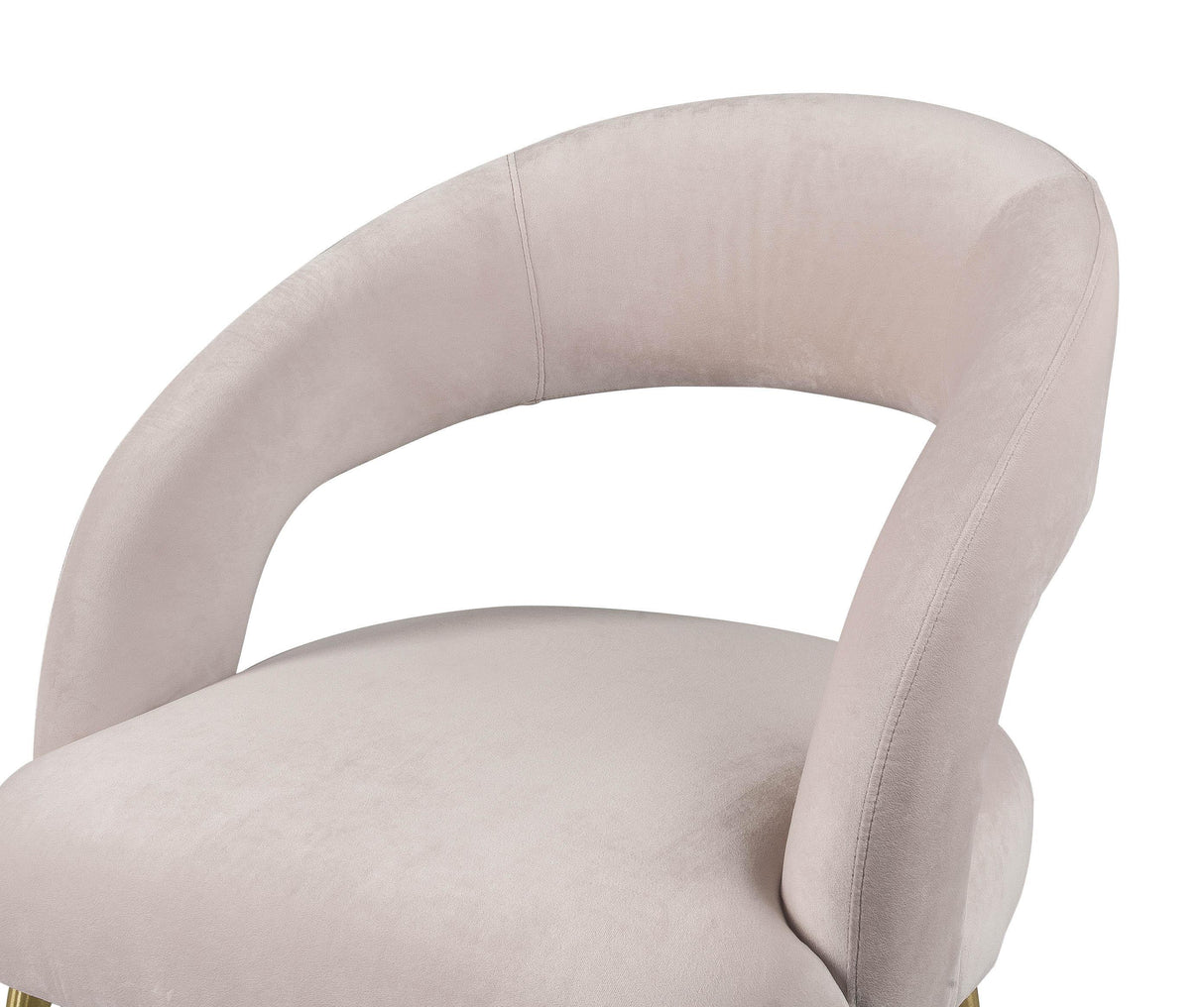 TOV Rocco Blush Velvet Dining Chair