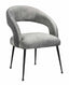 TOV Rocco Slub Grey Dining Chair