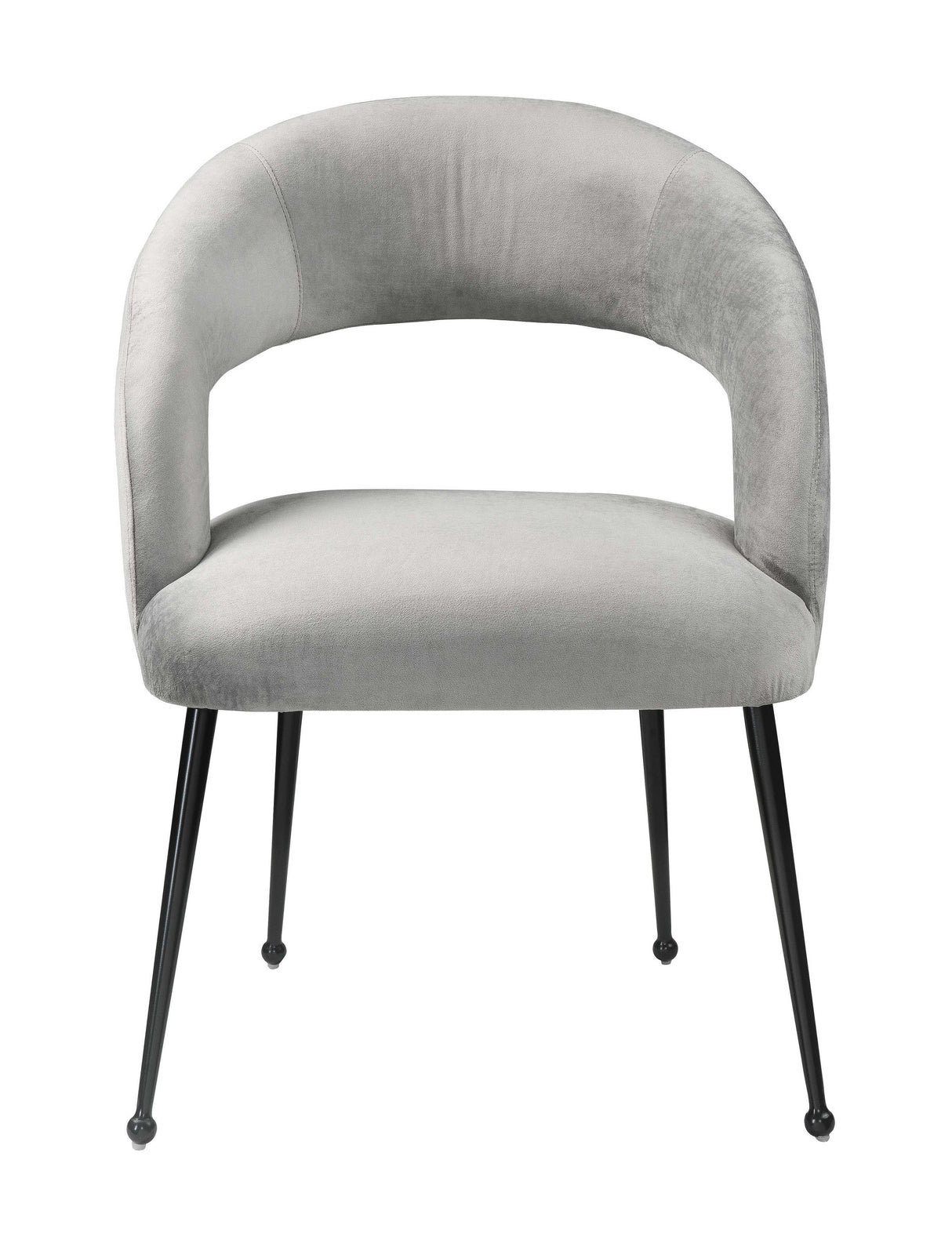 TOV Rocco Slub Grey Dining Chair