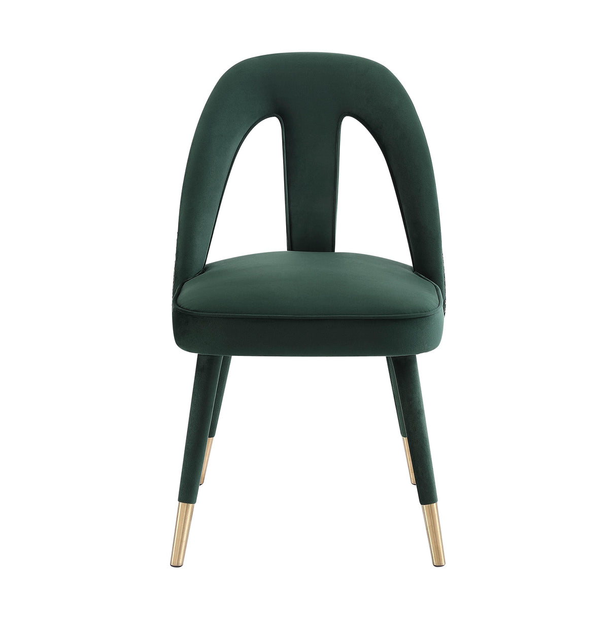 TOV Petra Forest Green Velvet Side Chair