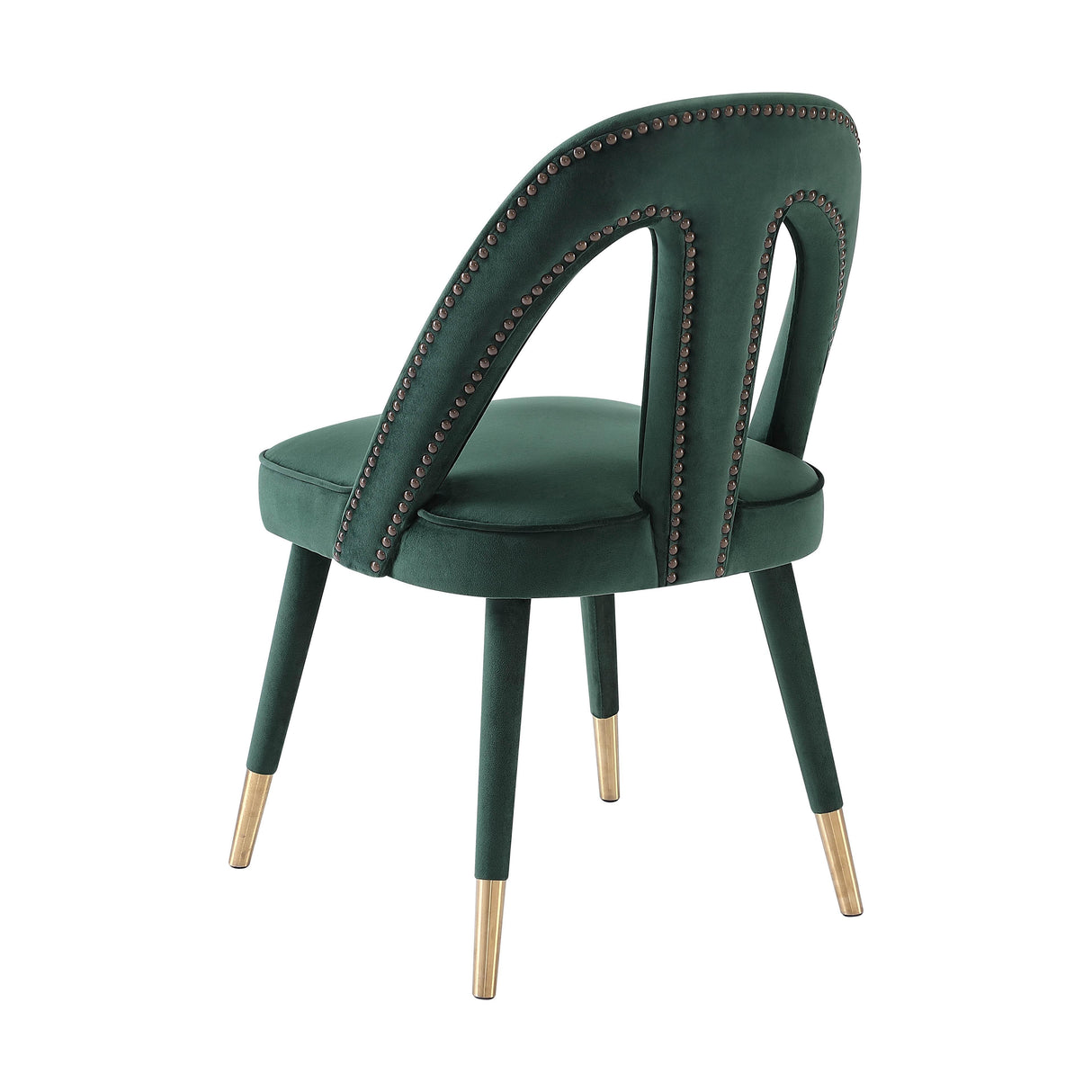 TOV Petra Forest Green Velvet Side Chair