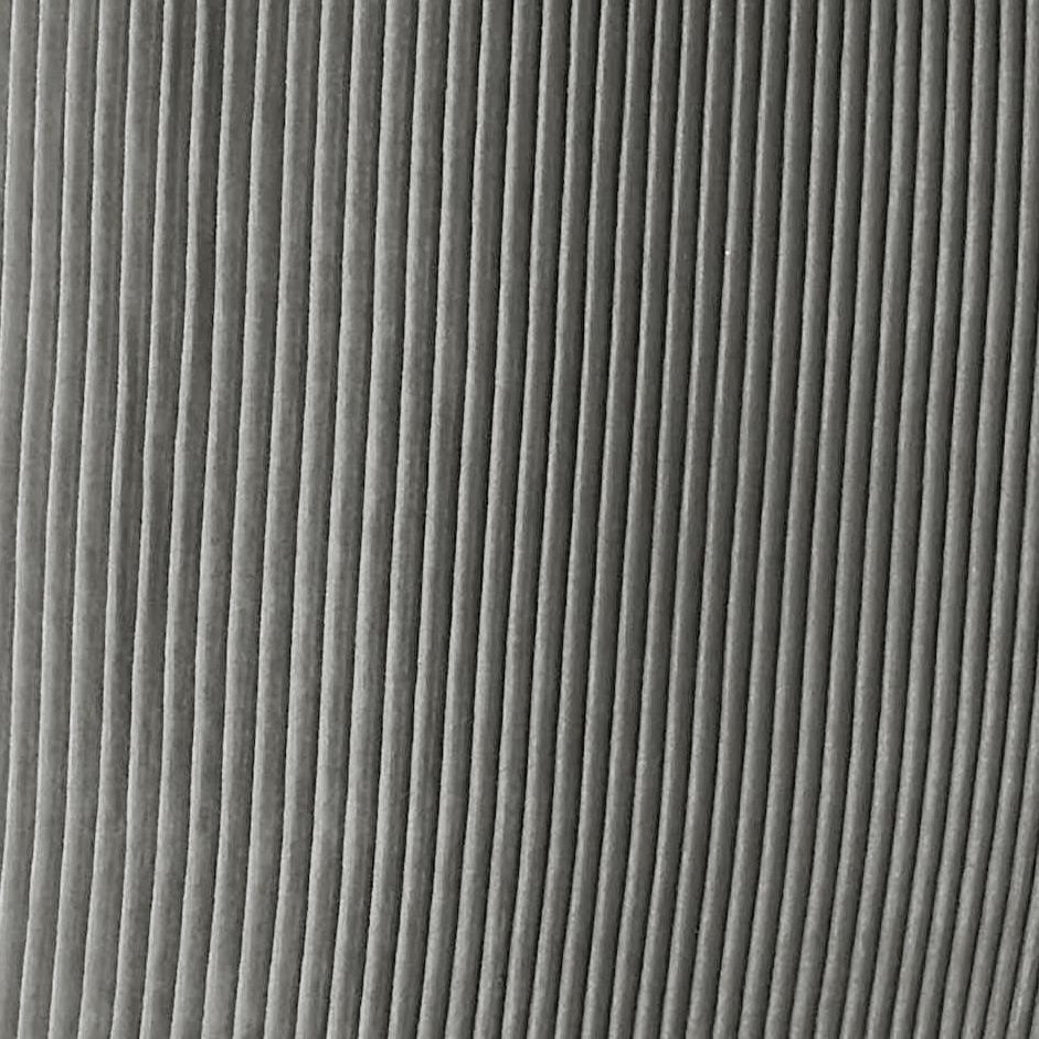 TOV Beatrix Pleated Grey Velvet Side Chair