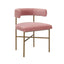 TOV Kim Velvet Chair in Blush