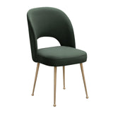 TOV Swell Forest Green Velvet Chair