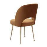 TOV Swell Cognac Velvet Chair