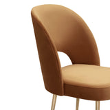 TOV Swell Cognac Velvet Chair