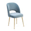 TOV Swell Sea Blue Velvet Chair