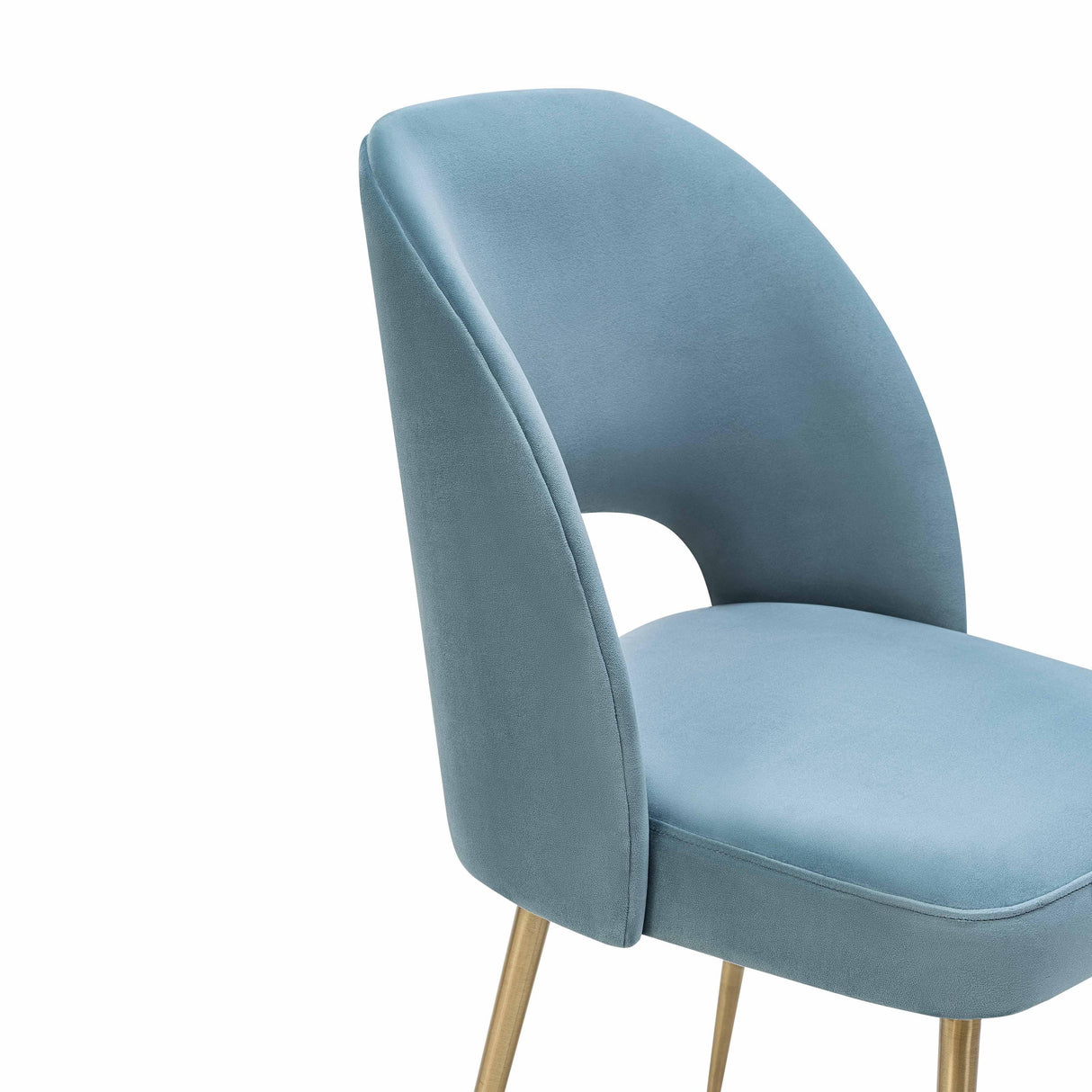 TOV Swell Sea Blue Velvet Chair