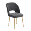 TOV Swell Dark Grey Velvet Chair