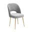 TOV Swell Light Grey Velvet Chair
